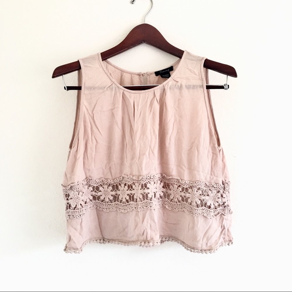 Creme Cropped Top